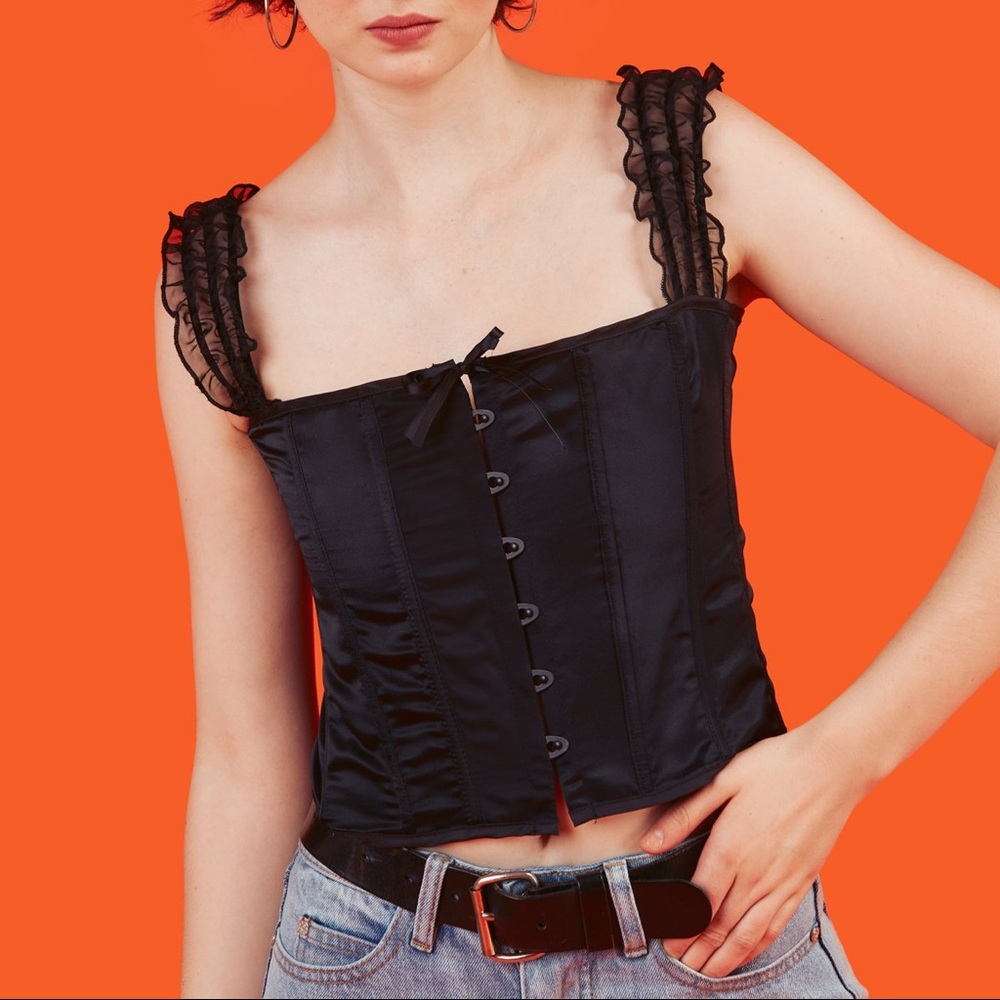 UNIF Black Corset Top